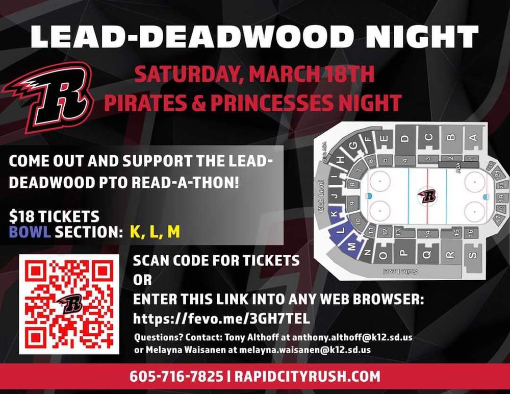 Lead-Deadwood Night @ the Rush!