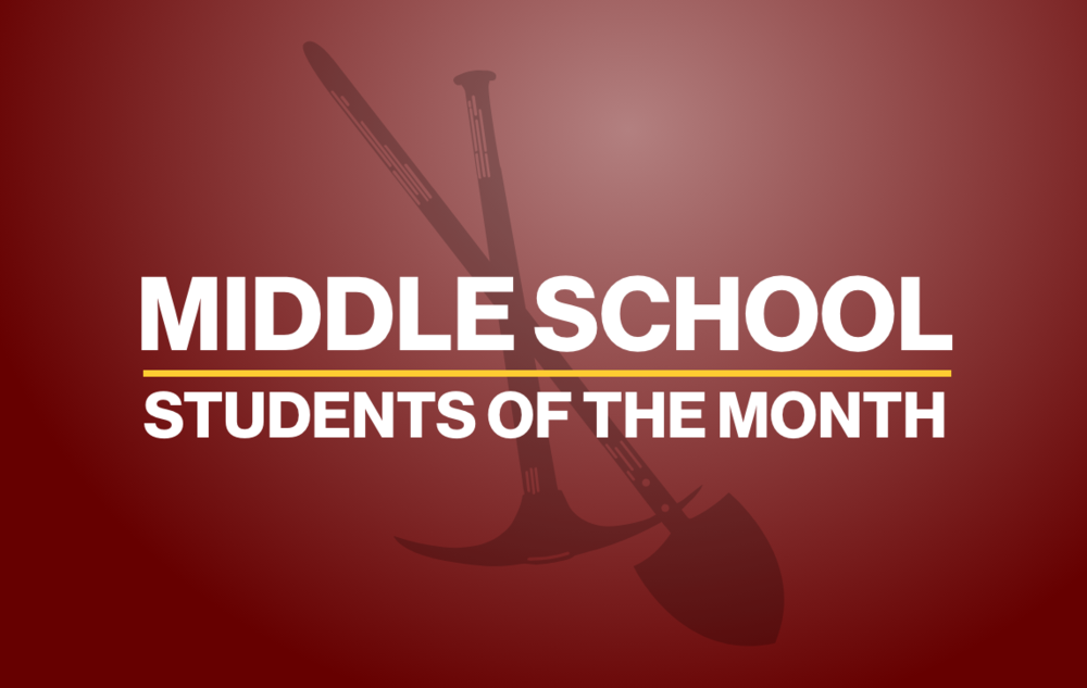 February Middle School Student of the Month